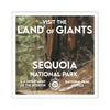 Sequoia National Park Square Sticker - WPA Style