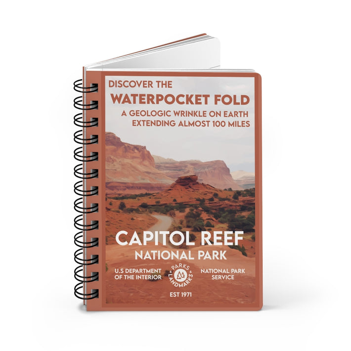 Capitol Reef National Park Spiral Bound Journal - Lined - WPA Style