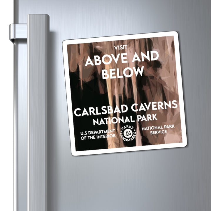 Carlsbad Caverns National Park Magnet - WPA Style
