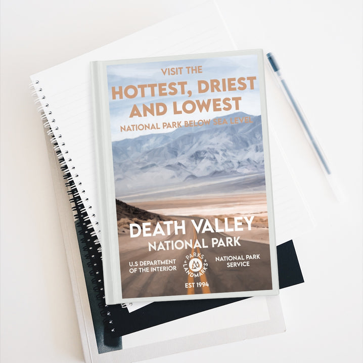 Death Valley National Park Hardcover Blank Page Journal - WPA Style