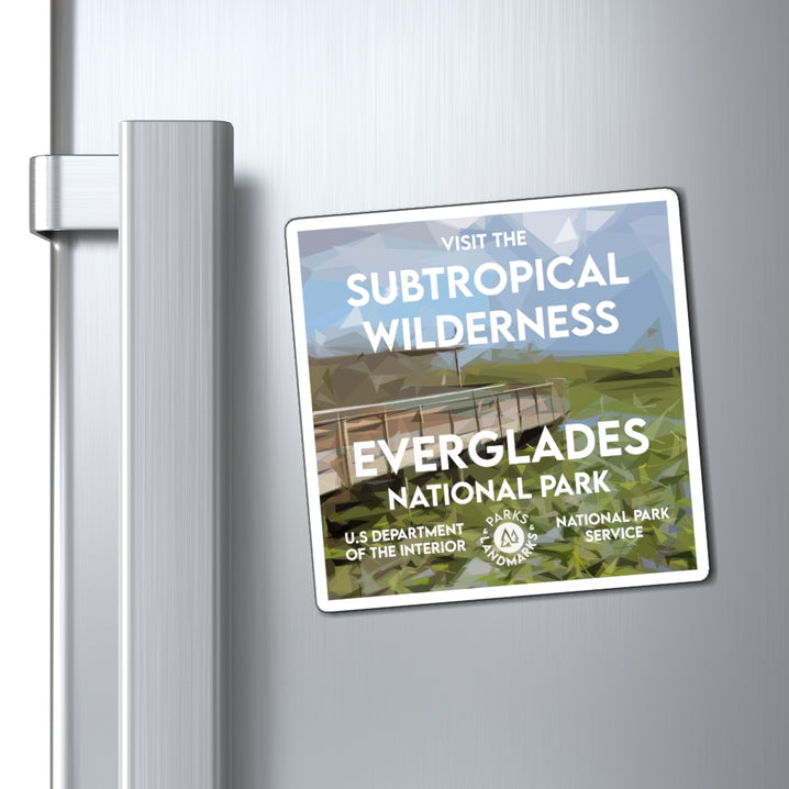 Everglades National Park Magnet - WPA Style