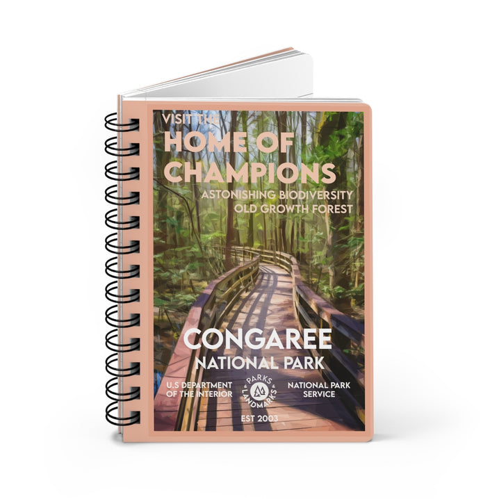 Congaree National Park Spiral Bound Journal - Lined - WPA Style