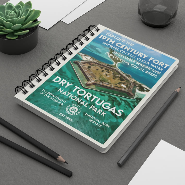Dry Tortugas National Park Spiral Bound Journal - Lined - WPA Style