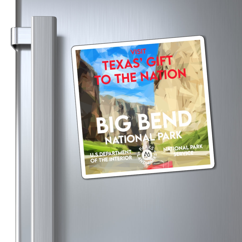 Big Bend National Park Magnet - WPA Style
