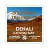 Denali National Park Square Sticker - WPA Style