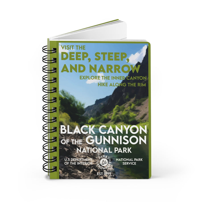 Black Canyon of the Gunnison National Park Spiral Bound Journal - Lined - WPA Style