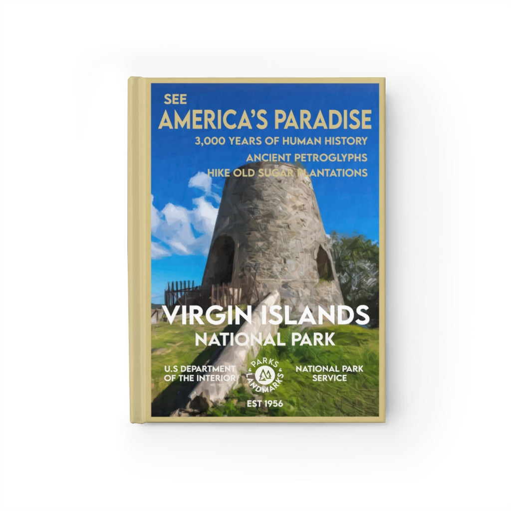 Virgin Islands National Park Hardcover Lined Journal - WPA Style