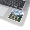 Yosemite National Park Square Sticker - WPA Style