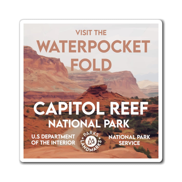 Capitol Reef National Park Magnet - WPA Style