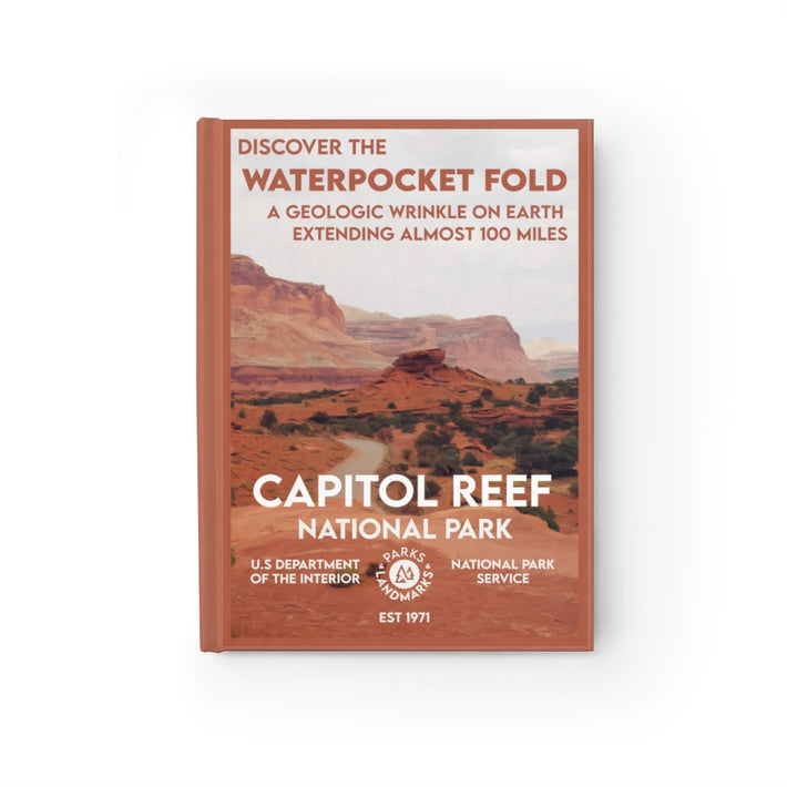 Capitol Reef National Park Hardcover Blank Page Journal - WPA Style