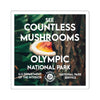 Olympic National Park Square Sticker - WPA Style