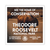Theodore Roosevelt National Park Square Sticker - WPA Style