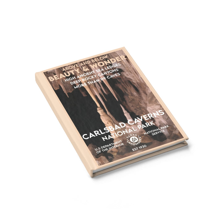 Carlsbad Caverns National Park Hardcover Lined Journal - WPA Style