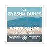 White Sands National Park Square Sticker - WPA Style