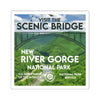 New River Gorge National Park Square Sticker - WPA Style