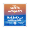 Haleakala National Park Square Sticker - WPA Style
