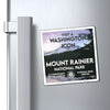 Mount Rainier National Park Magnet - WPA Style