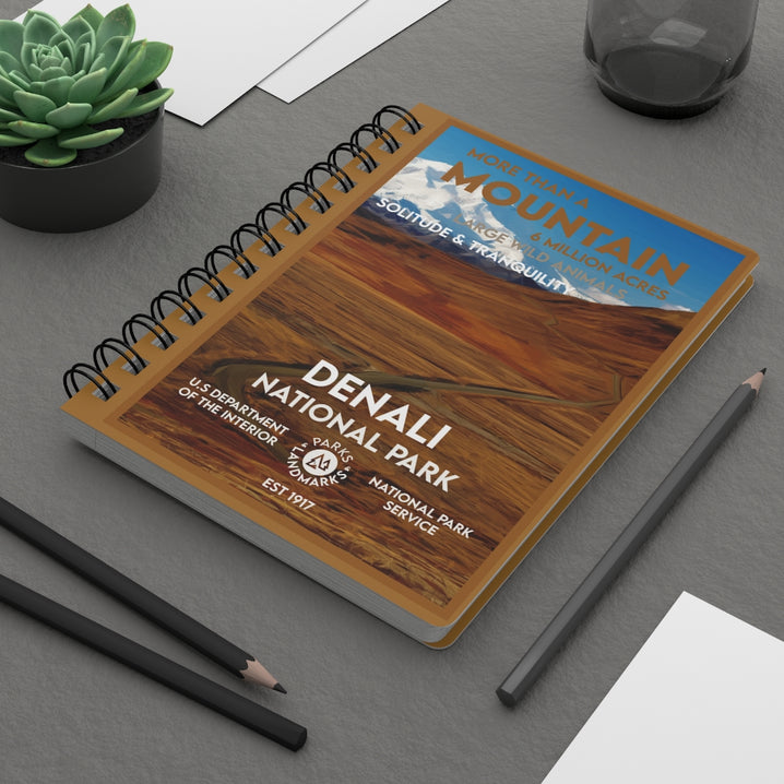 Denali National Park Spiral Bound Journal - Lined - WPA Style