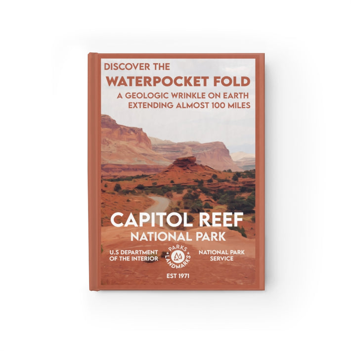 Capitol Reef National Park Hardcover Lined Journal - WPA Style