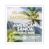 American Samoa National Park Square Sticker - WPA Style