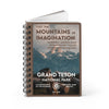 Grand Teton National Park Spiral Bound Journal - Lined - WPA Style