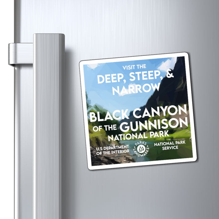 Black Canyon of the Gunnison National Park Magnet - WPA Style