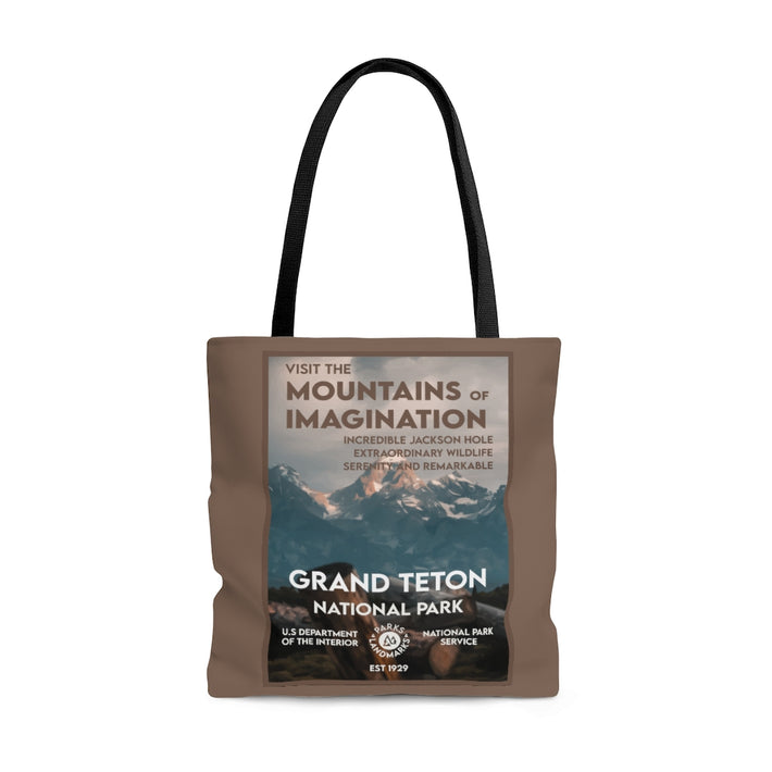 Grand Teton National Park Tote Bag - WPA Style