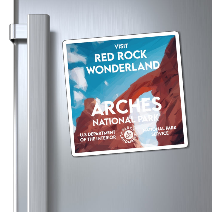Arches National Park Magnet - WPA Style
