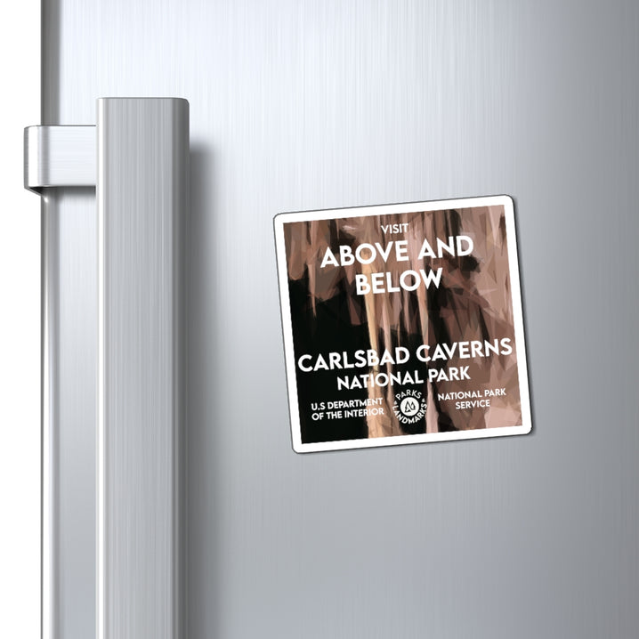 Carlsbad Caverns National Park Magnet - WPA Style