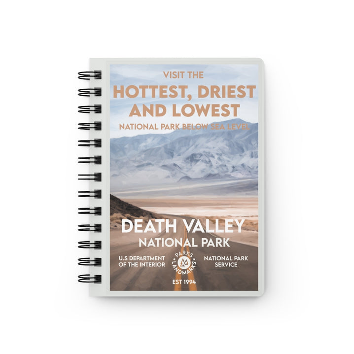 Death Valley National Park Spiral Bound Journal - Lined - WPA Style