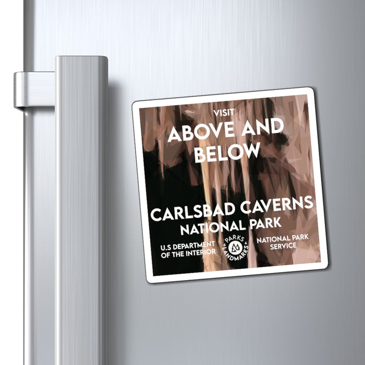 Carlsbad Caverns National Park Magnet - WPA Style
