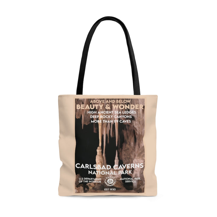 Carlsbad Caverns National Park Tote Bag - WPA Style