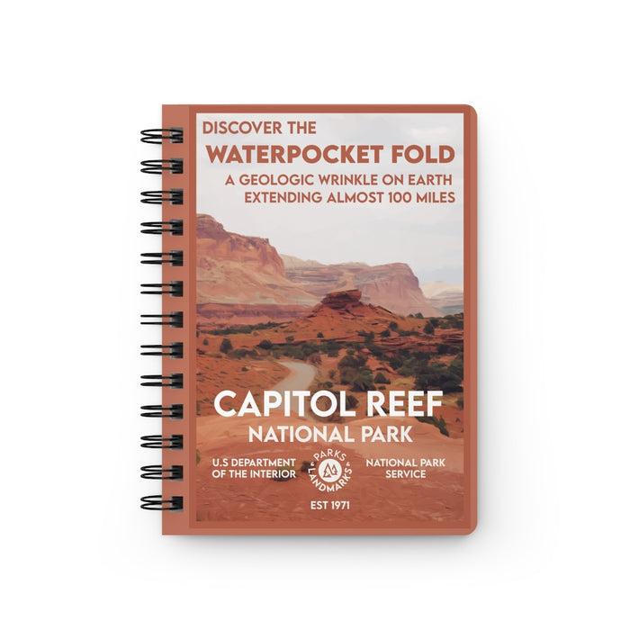 Capitol Reef National Park Spiral Bound Journal - Lined - WPA Style