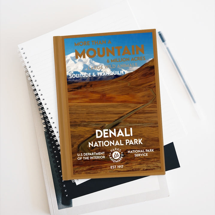 Denali National Park Hardcover Blank Page Journal - WPA Style