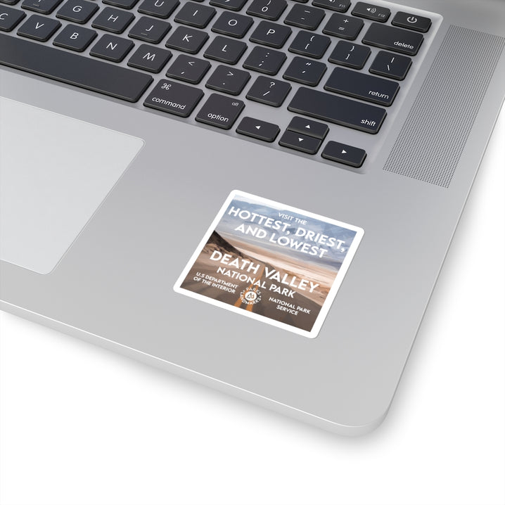 Death Valley National Park Square Sticker - WPA Style