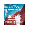 Arches National Park Square Sticker - WPA Style