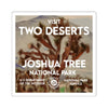 Joshua Tree National Park Square Sticker - WPA Style