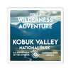 Kobuk Valley National Park Square Sticker - WPA Style