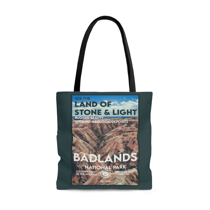 Badlands National Park Tote Bag - WPA Style