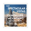 Guadalupe Mountains National Park Square Sticker - WPA Style