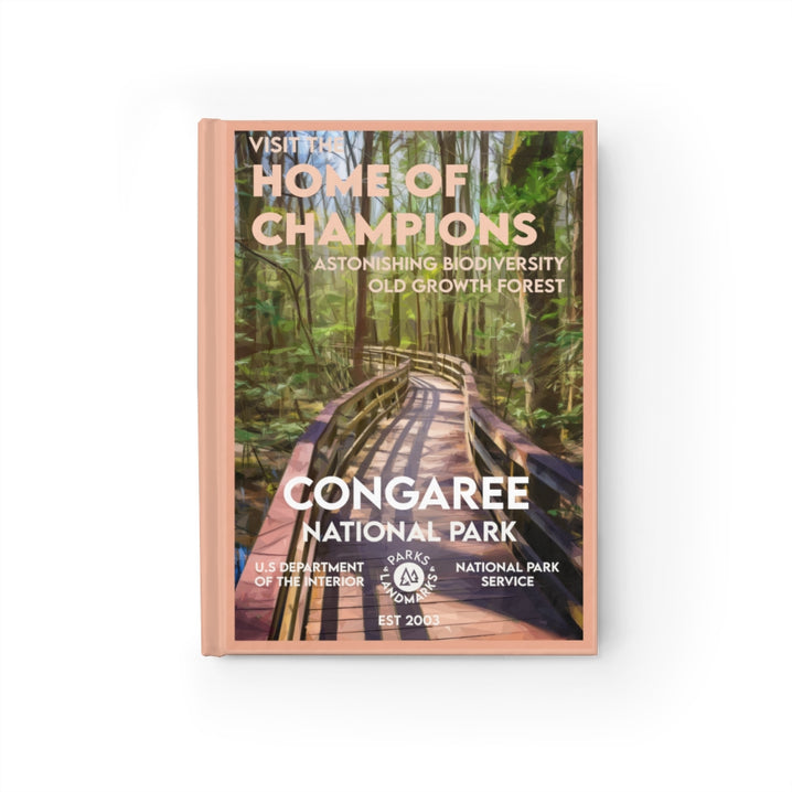 Congaree National Park Hardcover Lined Journal - WPA Style