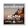 Acadia National Park Square Sticker - WPA Style