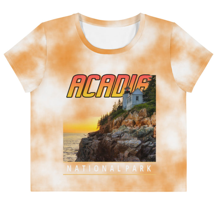 Acadia National Park Crop Top Tee - Fresh Prints Edition