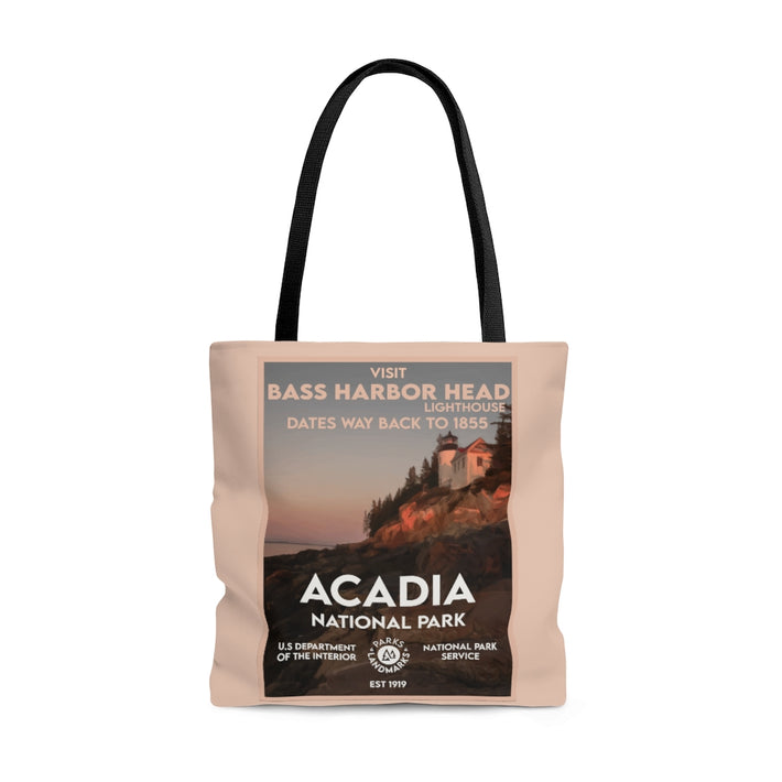 Acadia National Park Tote Bag - WPA Style - WPA Style