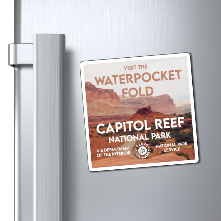 Capitol Reef National Park Magnet - WPA Style