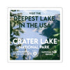 Crater Lake National Park Square Sticker - WPA Style