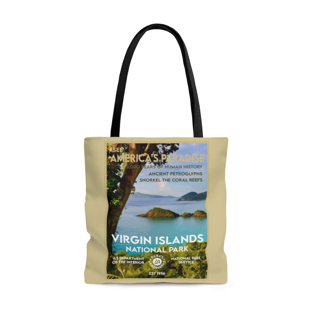 Virgin Islands National Park Tote Bag - WPA Style