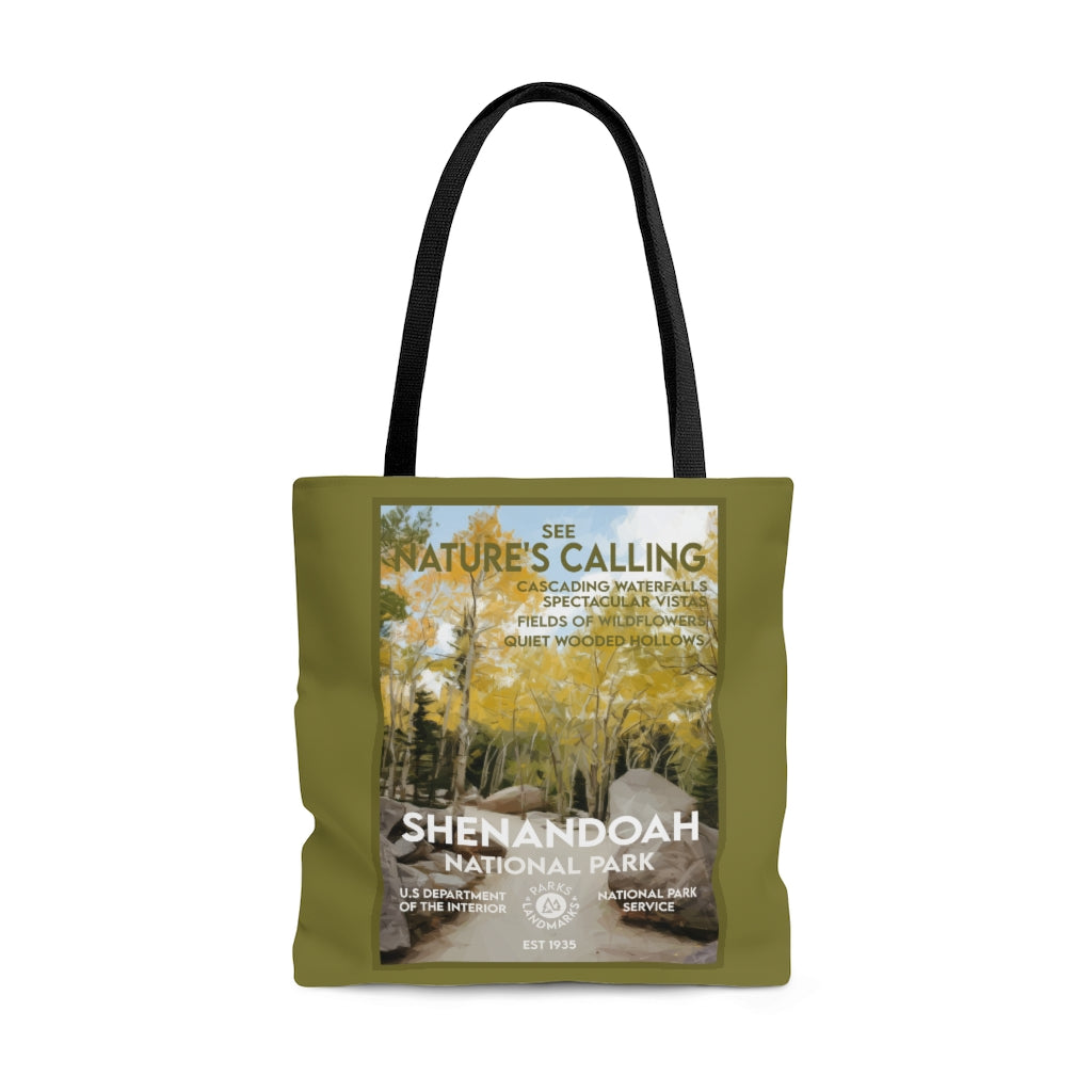 Shenandoah National Park Tote Bag - WPA Style