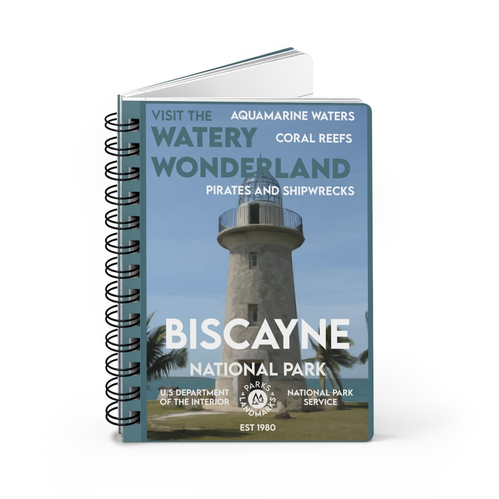 Biscayne National Park Spiral Bound Journal - Lined - WPA Style