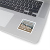 Great Sand Dunes National Park Square Sticker - WPA Style